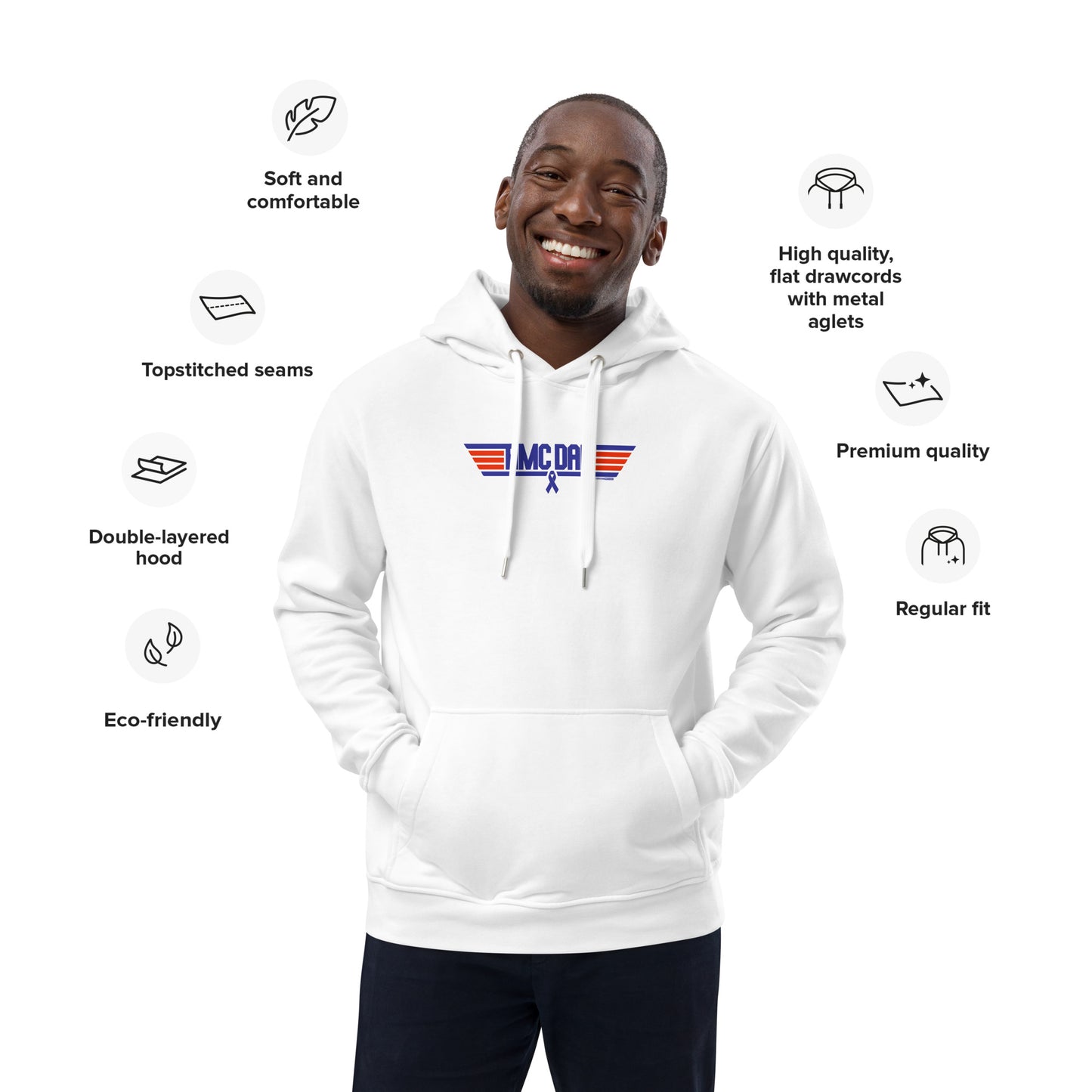 Top Gun ‘AMC DAD’ - Premium eco hoodie