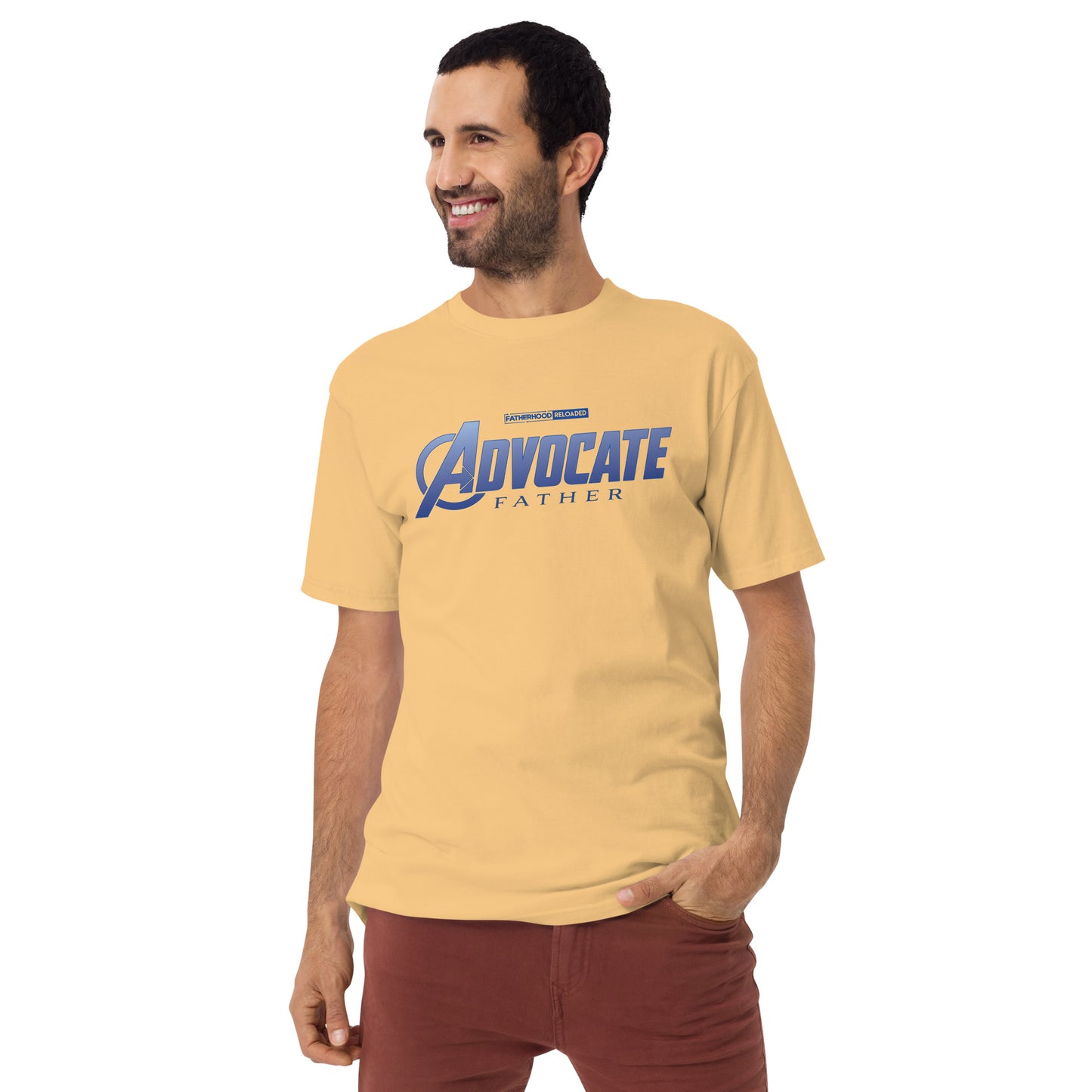 Advocate Father - Men’s premium heavyweight tee