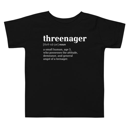 'Threenager' Short Sleeve Tee