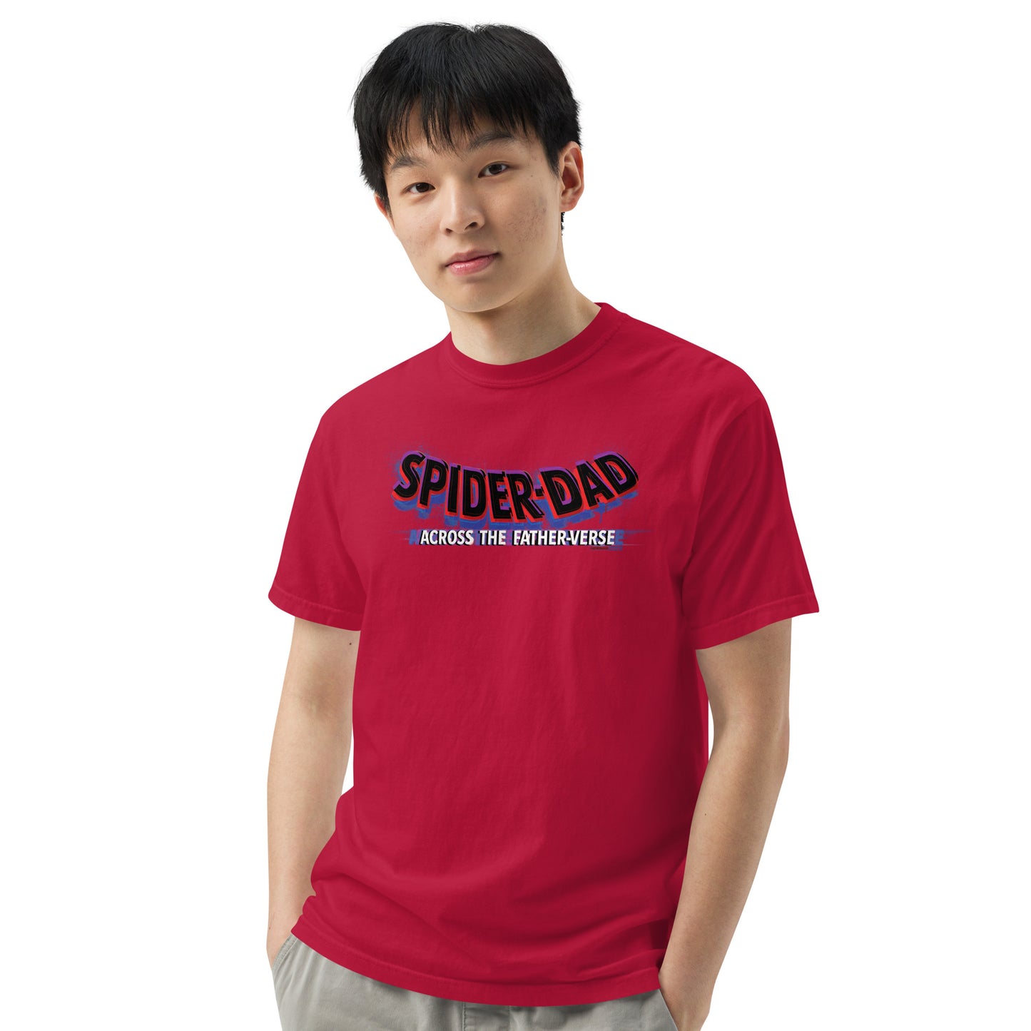 Spider-Dad Unisex garment-dyed heavyweight t-shirt