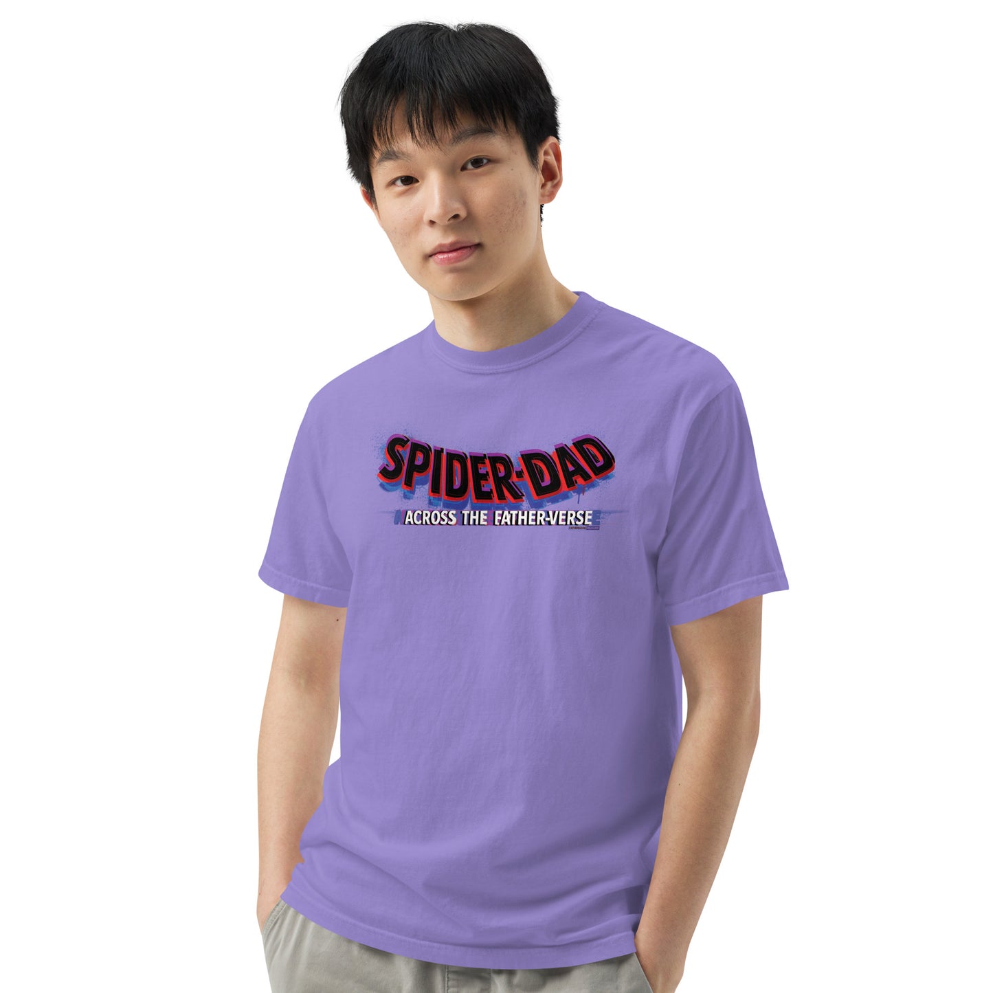 Spider-Dad Unisex garment-dyed heavyweight t-shirt